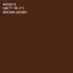 #4D2615 - Brown Derby Color Image